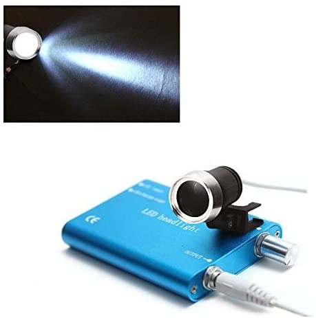 Surgical portable LED headlight lamp for loupes Blue