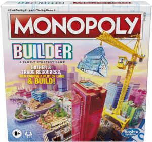 Monopoly Builder Board Game, Strategy Game, Family Game