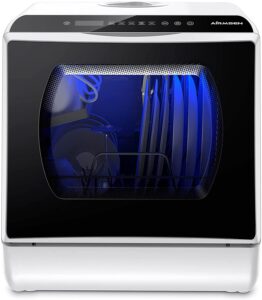 AIRMSEN AE-TDQR03 Portable Countertop Dishwasher