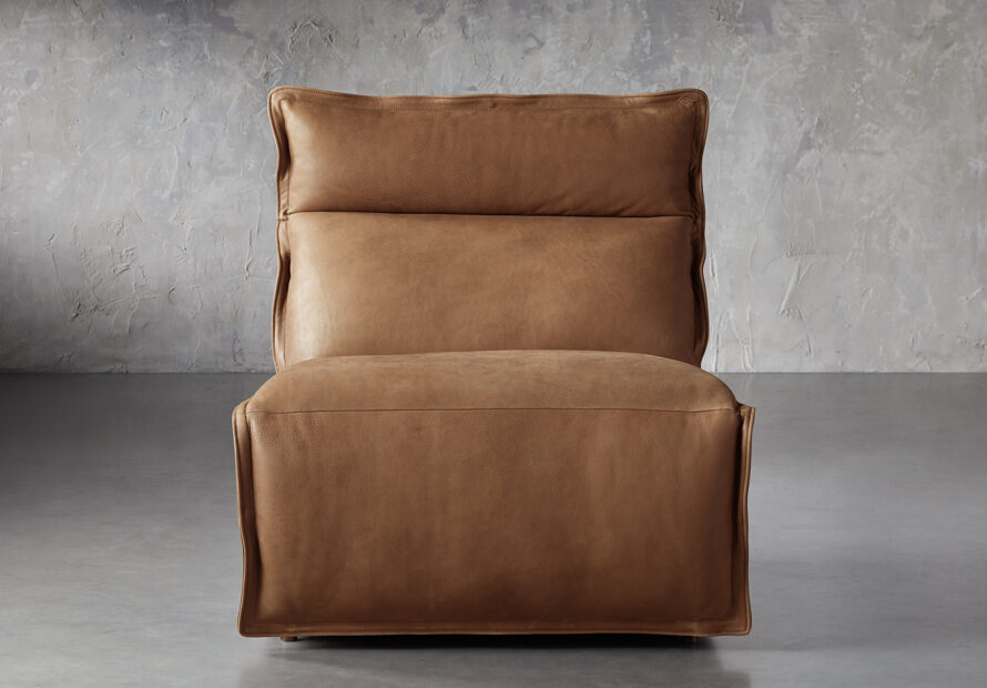 Armless Leather Chair