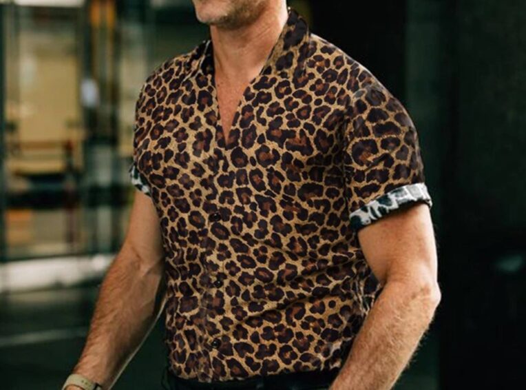 Men's Leopard Print Shirt
