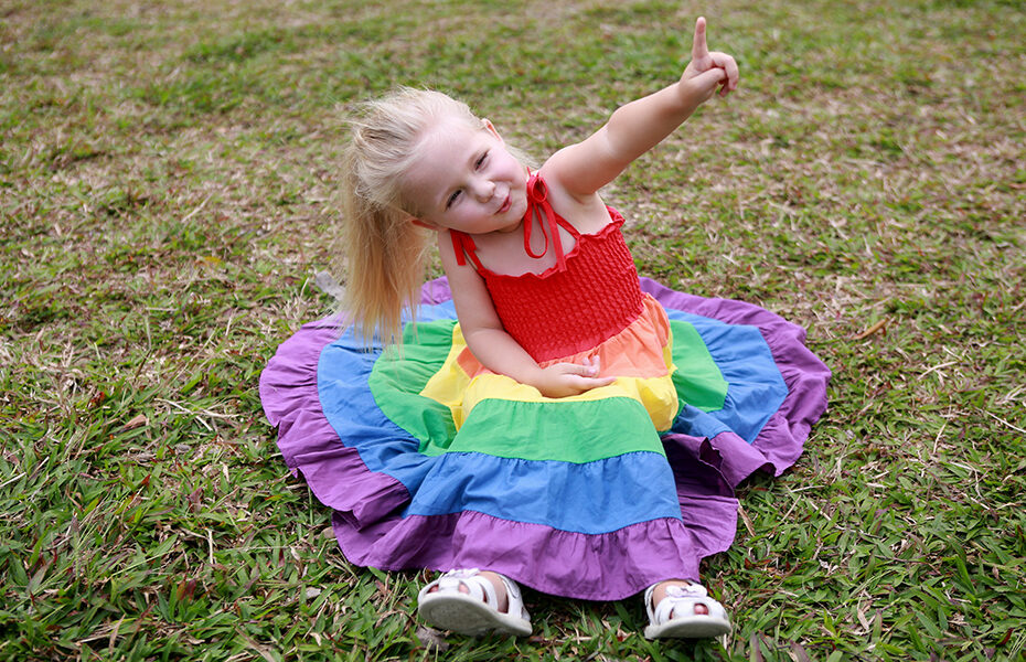 Rainbow Dress for Girls
