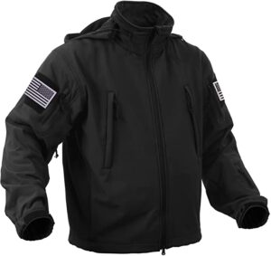 Rothco Special Ops Tactical Soft Shell Jacket with Patches Bundle