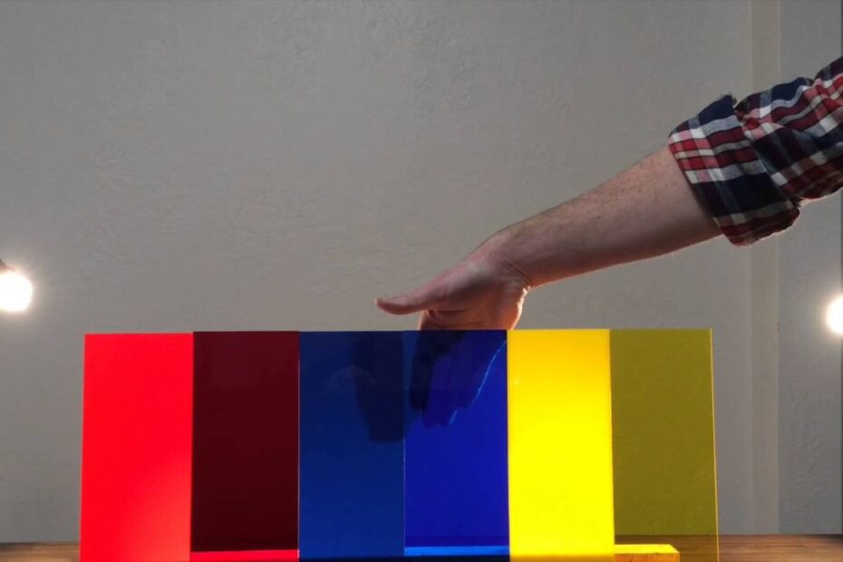 Colored Plastic Sheets for Lights