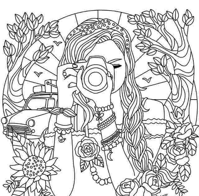 Trendy Colouring Pages for Teenage
