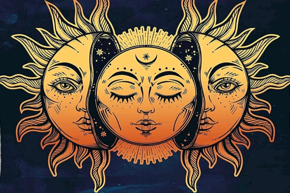 Trippy Sun With Face