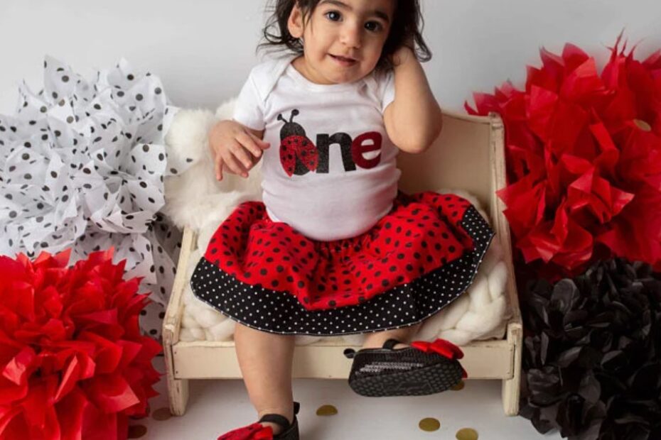 Lady Bug 1st Birthday Outfits