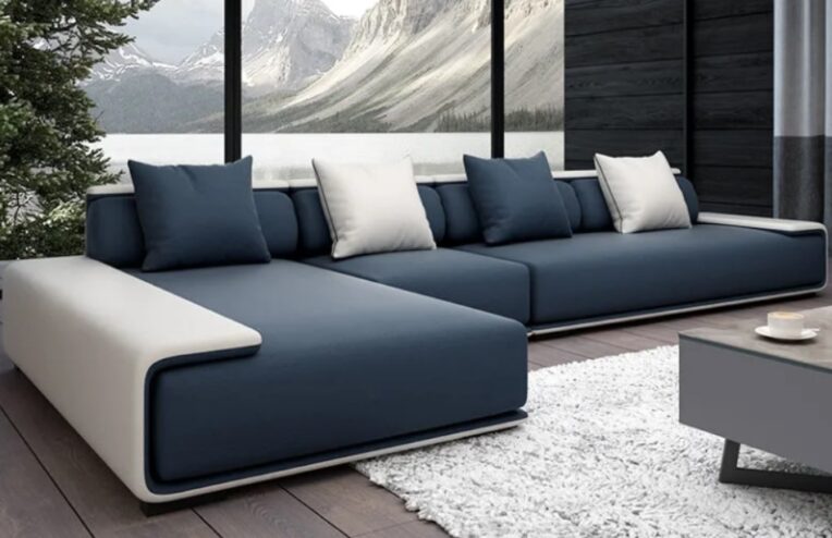 Best Choice Products Linen Sectional Sofa Couch W Chaise Lounge