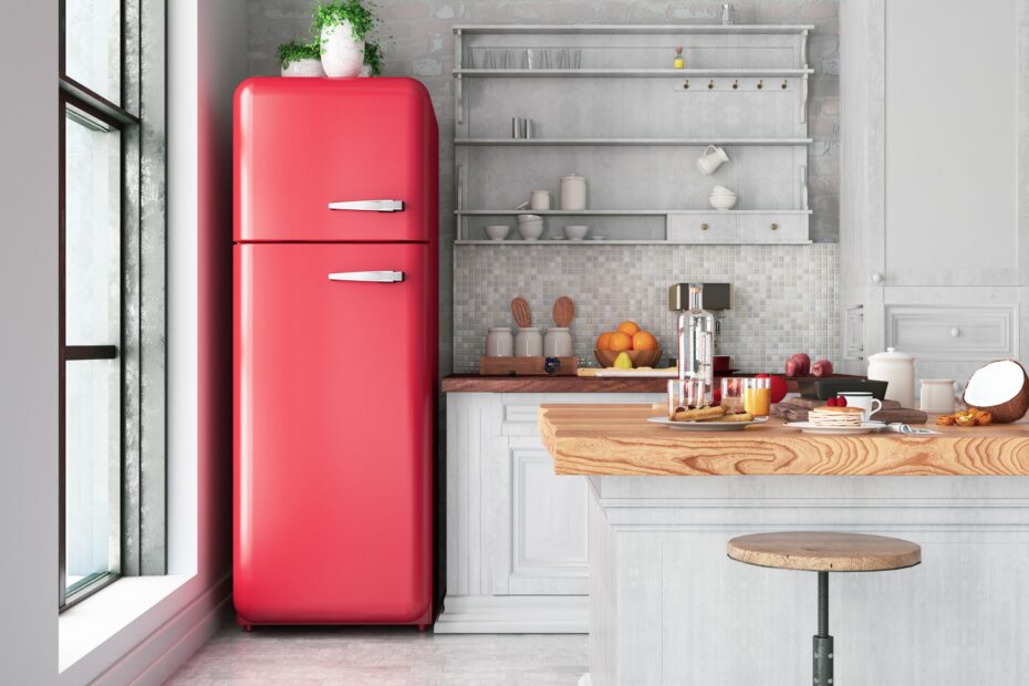 RCA 10 CU FT Top Freezer Apartment Size Retro Refrigerator