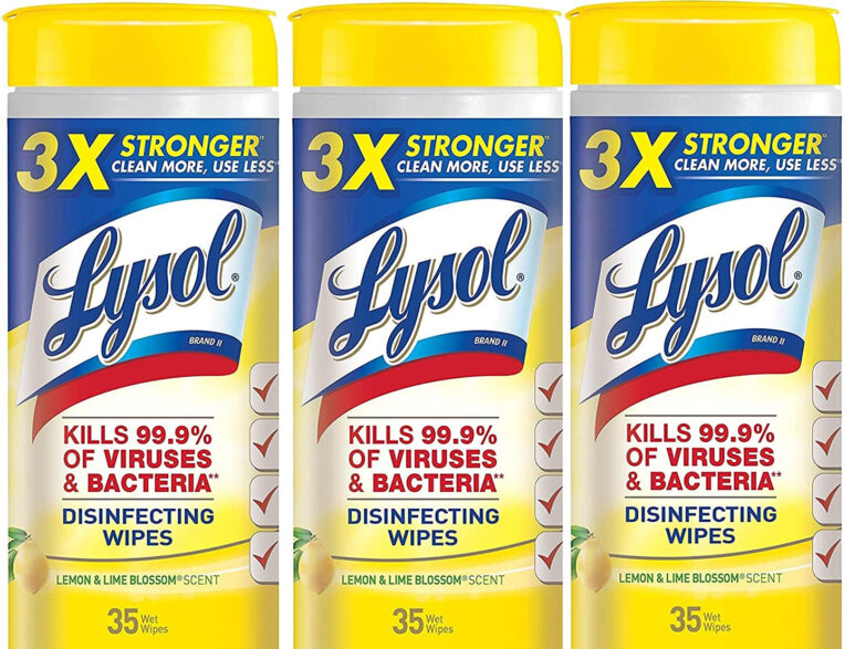 Lysol Disinfecting Wipes Lemon & Lime Blossom 35 Count Case of 12