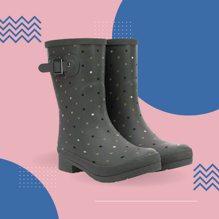 Chooka women’s waterproof solid mid-height rain boots