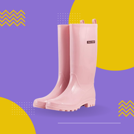 Planone tall rain boots for women