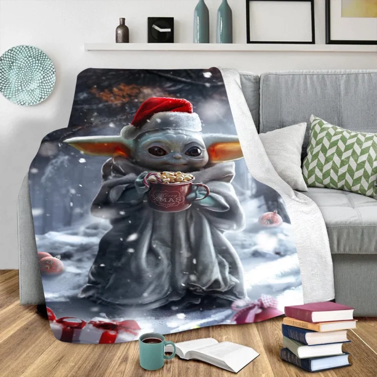 Baby Yoda Sherpa Blanket