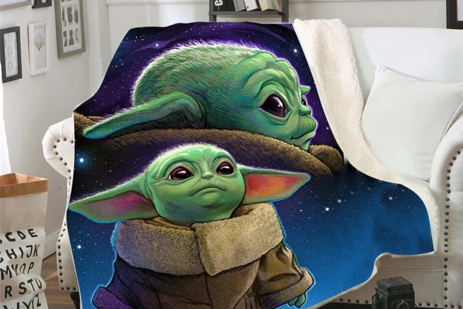 Baby Yoda Sherpa Blanket