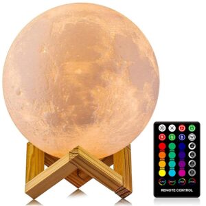 Moon lamp with a remote control