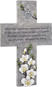 Weatherproof Memorial Grave Marker Cross Headstone