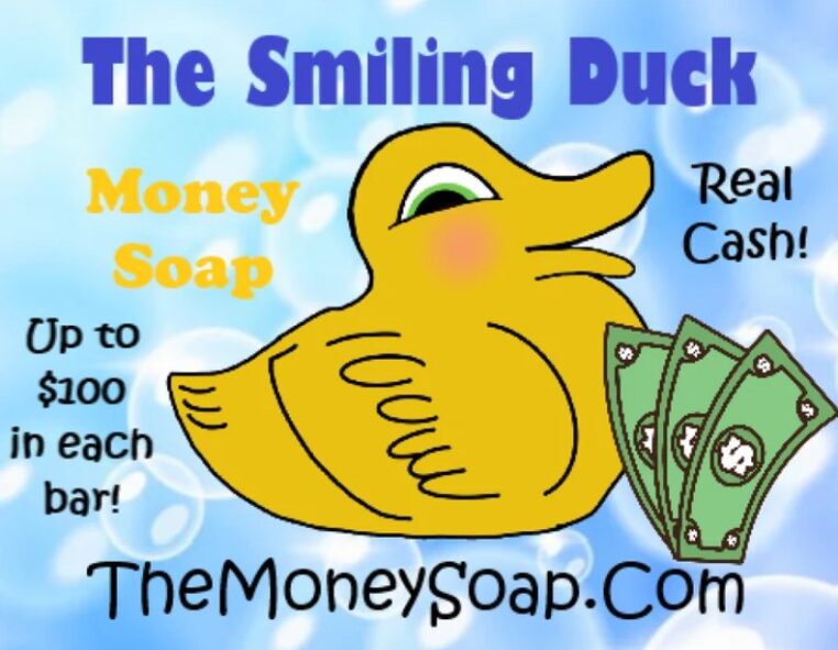 Duck Money Soap Each Bar Contains a Real US Bill