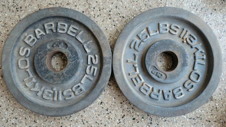 Cap Barbell Gray Olympic Cast Iron Plate
