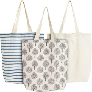 Juvale 3-pack tote bags