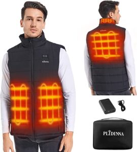Men’s heated vest for outdoors